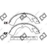 DJ PARTS - BS1039 - Торм.колодки барабанные djparts bs1039 (k1170  nr-2049  t-173)